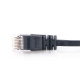 Cablu de Retea, Ultra Plat, CAT6, Negru, 3 m
