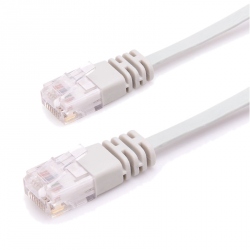 Cablu de Retea, Ultra Plat, CAT6, Gri, 2 m
