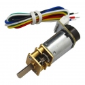 CGM12-N20VA-8200E Micro Gearmotor 1:10 with Encoder (6 V, 1550 RPM)