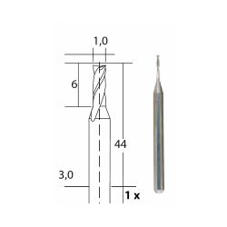 Proxxon 28758 - Miller, Tungsten Carbide, 1mm