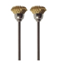 Proxxon 28963 - Brass Wire Cone Brush, 2 pcs. (13mm diameter)