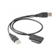 Cablu 2 X USB LA Slim Sata HDD 0.5M