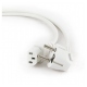 Power Cord (C13), VDE Approved, White, 6 ft