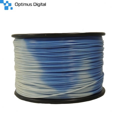 Temperature Changing Filament 1.75 mm 1 kg (Blue to White)