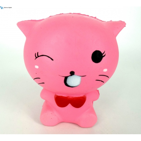 Squishy Antistress Pisica roz Parfumat cu Revenire Lenta (Roz) - Optimus Digital
