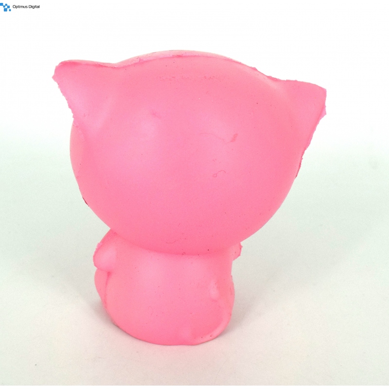 Squishy Antistress Pisica roz Parfumat cu Revenire Lenta (Roz) - Optimus Digital