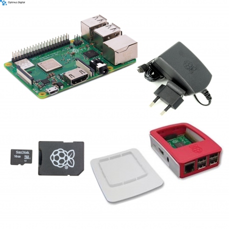 raspberry pi supply power noobs microsd gb pack case card previous