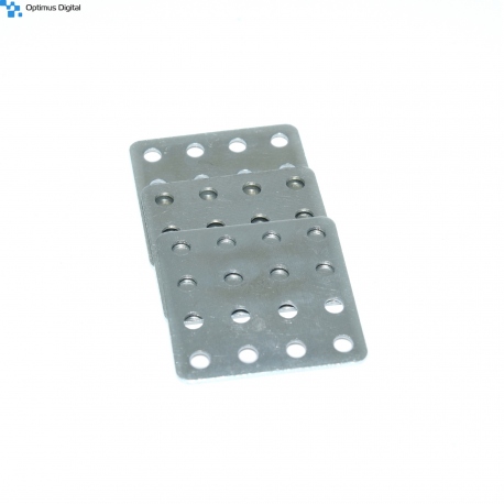 Placă Pătrată Metalică de Prindere 20x20 mm