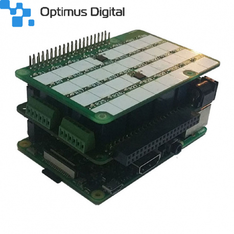 Placă de expansiune LED-Card pentru Mega-IO si RPi 3 / Zero