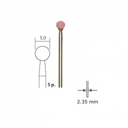 Proxxon 28772: Aluminum-Oxide Mounted Points Round, Pink, 5 Piece