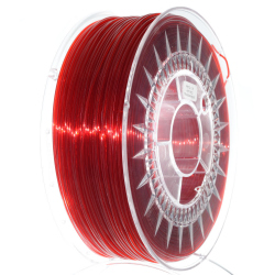 Filament Transparent Devil Design PETG pentru Imprimanta 3D 1.75 mm 1 kg - Roșu Rubin