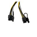 PCI EXPRESS 6 pin to 2 x 8 PINI F-M Cable - 25 cm