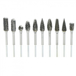 3 x 6 mm Tungsten Carbide Grinding Tools Set (10 pcs)