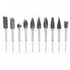 3x6 mm Tungsten Carbide Grinding Tools Set (10 pcs)