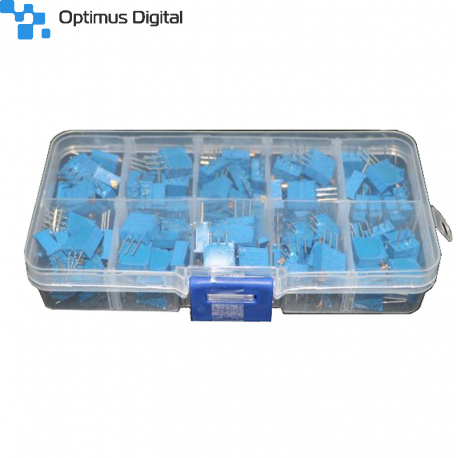 Kit mini potentiometre (10 tipuri, 100 buc)