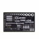Proxxon 23640 - Socket Spanner Set 1/4 inch 1/2 Inch Ratchet 86tg