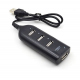 Hub USB 2.0 cu 4 Porturi Negru