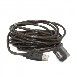 Active USB 2.0 Extension Cable, 10 m, Black