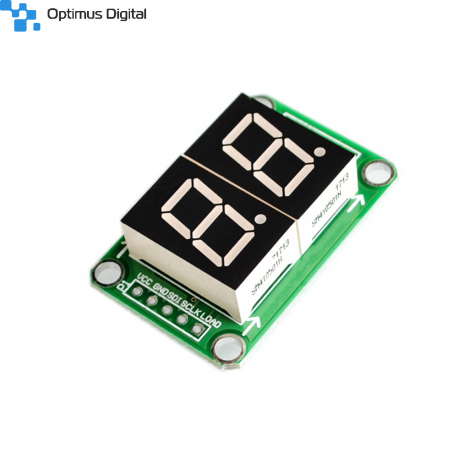 Display LED cu 2 Cifre și 7 Segmente 74HC595