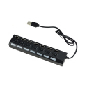HUB USB 2.0 cu 7 porturi - Negru