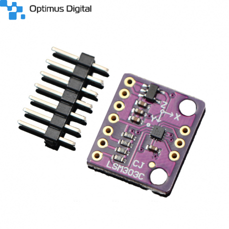 Modul Accelerometru și Magnetometru Triaxial LSM303C