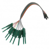 Testclip with Female Wire (10p, Green)
