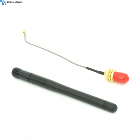 Antena de 2.4 GHz cu Adaptor Ipex la SMA