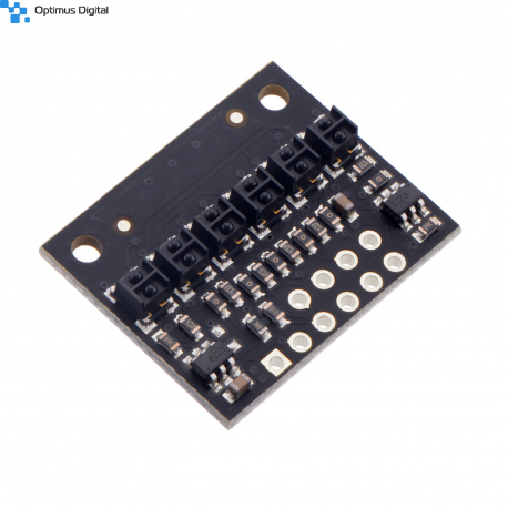 QTRX-HD-06A Reflectance Sensor Array: 6-Channel, 4mm Pitch, Analog Output, Low Current