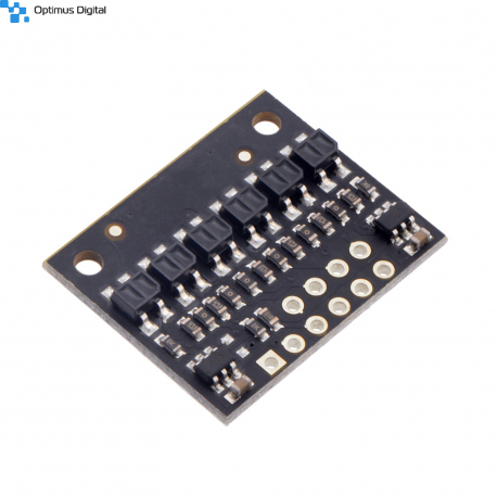 QTR-HD-06A Reflectance Sensor Array: 6-Channel, 4mm Pitch, Analog Output