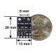 QTRX-MD-02RC Reflectance Sensor Array: 2-Channel, 8mm Pitch, RC Output, Low Current