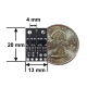QTRX-HD-03A Reflectance Sensor Array: 3-Channel, 4mm Pitch, Analog Output, Low Current
