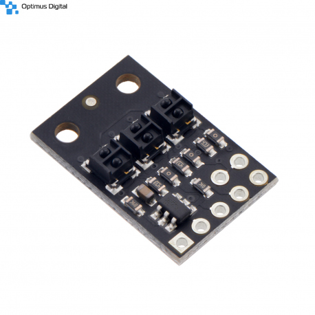 QTR-HD-03A Reflectance Sensor Array: 3-Channel, 4mm Pitch, Analog Output