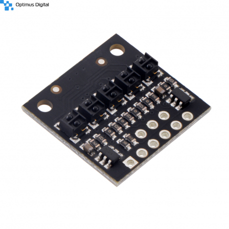 QTRX-HD-05A Reflectance Sensor Array: 5-Channel, 4mm Pitch, Analog Output, Low Current