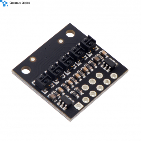 QTRX-HD-05RC Reflectance Sensor Array: 5-Channel, 4mm Pitch, RC Output, Low Current