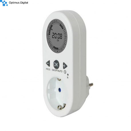 Priză Digitală cu Timer 24 Ore