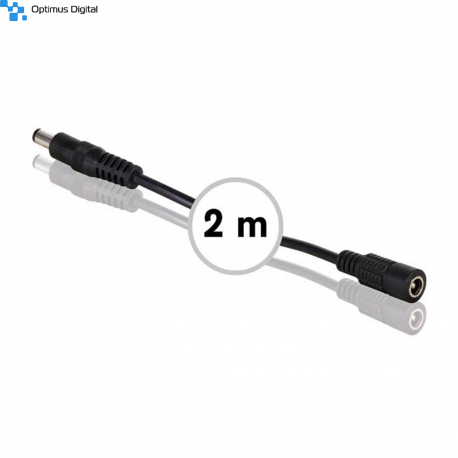 Power Cable Extension with M/F DC - 2 m