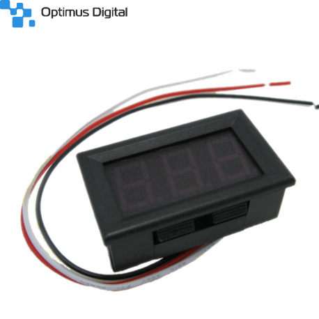 0.56'' Red DC Panel Voltmeter with 3 Wires (0 - 30 V)