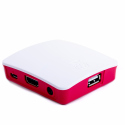 White and Red Case for Raspberry Pi 3 Model A+