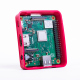 White and Red Case for Raspberry Pi 3 Model A+