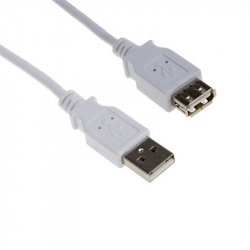 White USB 2.0, 1.8 m Cable Extension