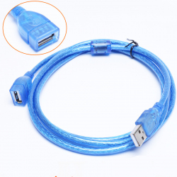 Cablu USB 2.0 Mamă - Tată (1.5 m - Albastru)