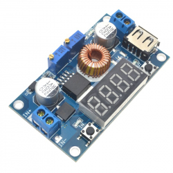 XL4015 Adjustable Current and Adjustable Voltage DC-DC Step Down Power Supply Module with Display (5 A)