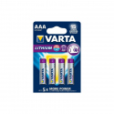 Pack of 4 R03 AAA Varta Lithium battery