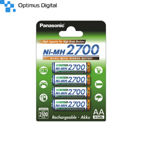 4 x Acumulator NiMH Panasonic 2700 mAh