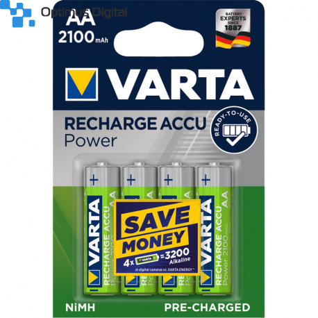 Pack of 4 R6 2100 mAh Varta Ready2Use Battery
