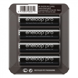 4 x Acumulator R6 Panasonic Eneloop Pro BK-3HCDE/4LE