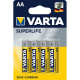 Pack of 4 R6 Varta Superlife battery