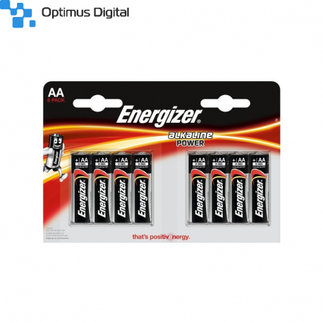 Pack of 8 LR6 Energizer Alkaline Power Battery