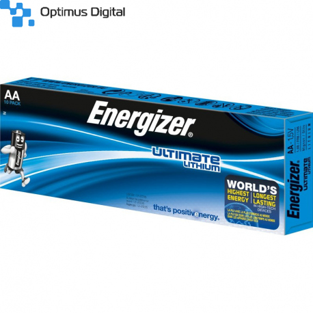 Pack of 10 R6 Energizer Ultimate AA L91 Lithium battery