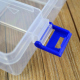 Plastic Box with 8 Compartments and Removable Spacers and Blue Locker (20 x 13.3 x 4.6 cm)